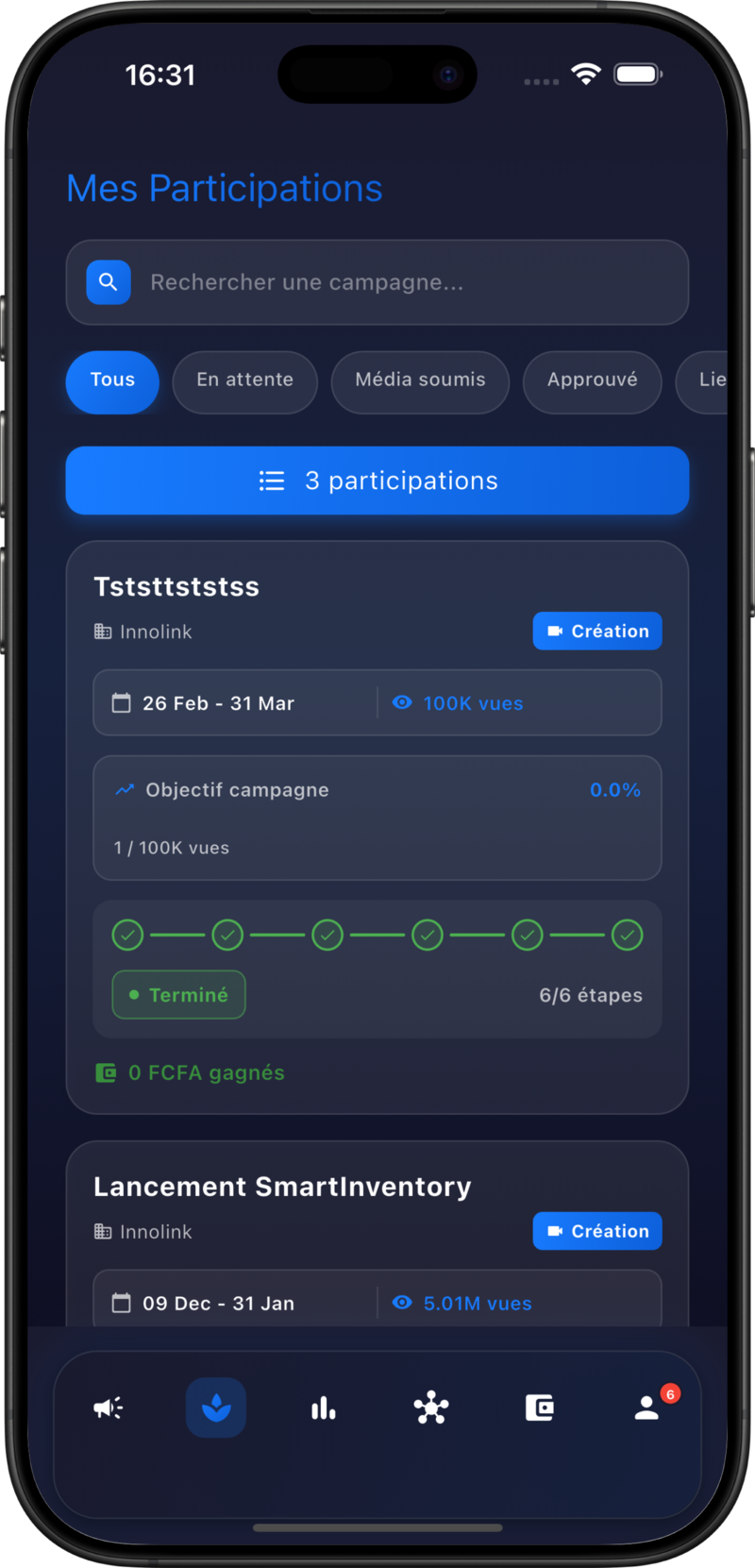 VIRAL App Screenshot 2